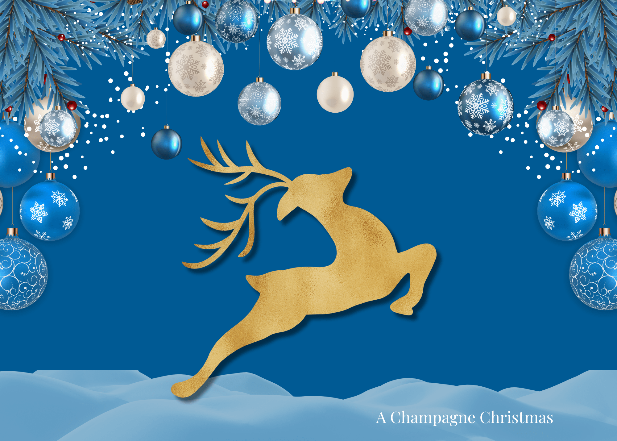 A Champagne Christmas Is Colorful and Beautiful